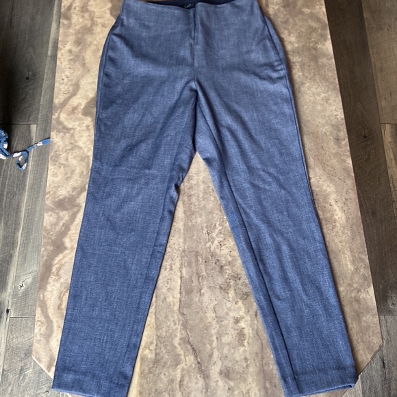 LOFT Curvy Skinny High Waist Work Slacks Petite 2 - Picture 3 of 9